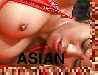 asia, clitoris-bagian-atas-vagina-paling-sensitif, vagina-pussy, diikatkan-pada-tubuh, lesbian-lesbian, mainan, bintang-porno, amerika, basah, berambut-cokelat