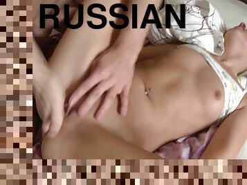 russe, anal, énorme-bite, ados, salope, blonde