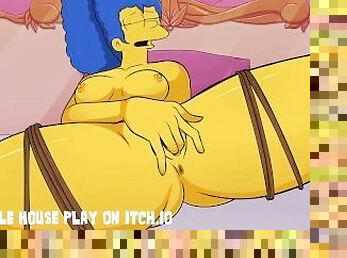 Marge Simpson Tied Up Bondage Fingering Squirting Orgasm - Hole House