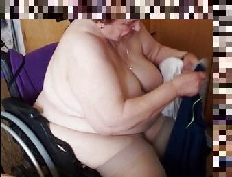 gros-nichons, amateur, mature, granny, maison, compilation