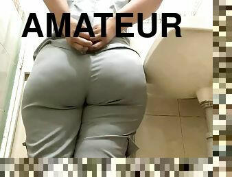 cul, infirmière, pisser, amateur, belle-femme-ronde, hôpital, orteil-de-chameau