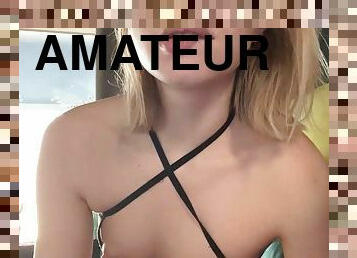 masturbation, amateur, maison, blonde, 18ans, mignonne, solo, gaie