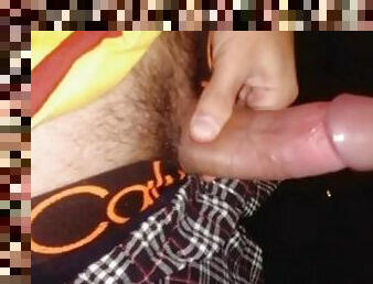 masturbação, amador, caseiro, punheta, gozando, excitante, sozinho, pénis