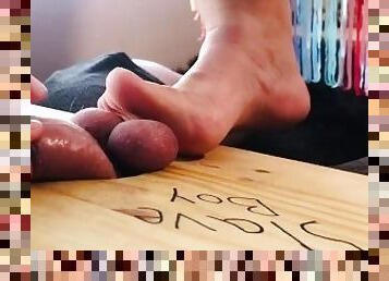 masturbation, amateur, énorme-bite, couple, pieds, fétiche, boules, bite