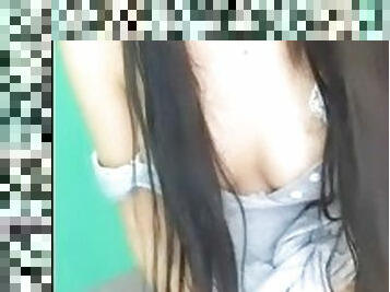 asia, amatir, webcam, seorang-diri, cina