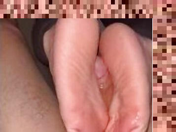 masturbação, esposa, amador, mulher-madura, caseiro, massagem, casal, bbw, pés, excitante