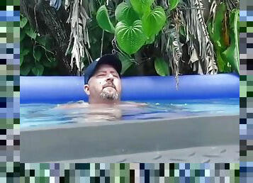 pai, gordo, gay, câmara, bbw, vigia, bochechuda, webcam, piscina, engraçado