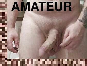 papa, amateur, énorme-bite, gay, joufflue, solo, pappounet, bite, taquinerie