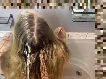 BBW Slut Wants Hair Washed w/ Piss