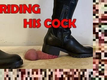 Riding Boots Cock Trample, Bootjob & Crush with TamyStarly - CBT, Ballbusting