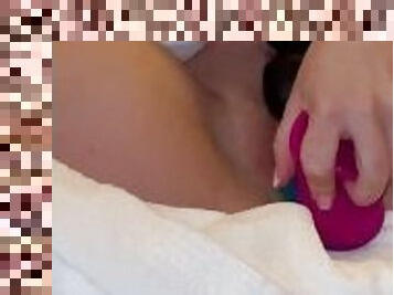 masturbácia, na-verejnosti, pička, amatérske, milfka, hračky, creampie, prstovanie, nadržané, sauna