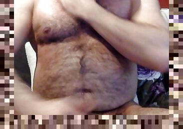 papa, masturbation, amateur, gay, webcam, solo, pappounet, réalité, ours, taquinerie