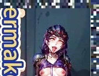 ai art  widowmaker overwatch ahegao dance