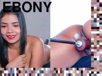Beautiful ebony Latina enjoys being penetrated from behind