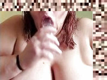 gros-nichons, masturbation, giclée, amateur, milf, jouet, maman, belle-femme-ronde, solo, blanc