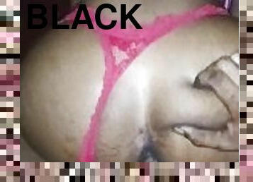 Wat pussy on BBC black girl riding monsterous cock .tight ass step sister  bubble butt red pantie