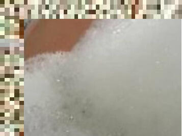 Soapy bubble bath: showing off my body