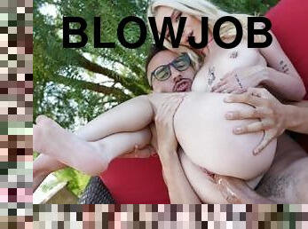 blowjob, handjob, føtter, blond, kinky, fetisj, footjob, små-pupper, suging, tær