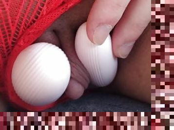 klitors, resna, milzīgs, masturbācija-masturbation, orgasms, vāverīte, bbw, dubultais, griboša, apakšveļa