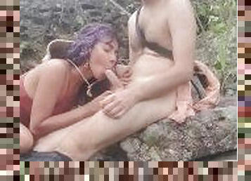 Sexy teen colombiana cogida en la naturaleza