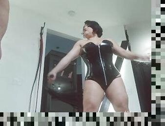 Enduring a whipping for Mistress Rogue (Trailer)