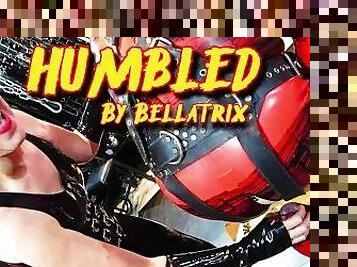 Humbled by Bellatrix - Heavy Rubber Dominatrix gives rubber gimp a humbling experience (teaser)