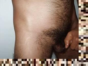 Homeless, hairy thug (Ch. 1) Hairy ghetto man get naked in a public bathroom and wanks off (To be co