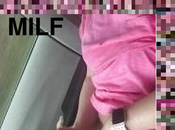 masturbation, orgasme, public, chatte-pussy, giclée, amateur, milf, couple, voiture, salope