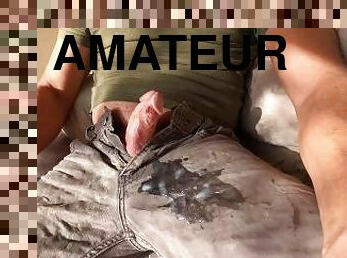 masturbation, amateur, ejaculation-sur-le-corps, énorme-bite, compilation, secousses, culotte, ejaculation, solo, bite