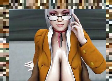 Sweet Grey Haired Nerdy Gurl Dark Boner Boobfuck