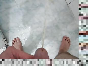 bañando, meando, amateur, gay, jóvenes18, fetichista, ducha, a-solas, gay-joven