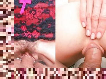 berambut, vagina-pussy, amatir, jenis-pornografi-milf, creampie-ejakulasi-di-dalam-vagina-atau-anus-dan-keluarnya-tetesan-sperma, sudut-pandang, sperma, normal, ketat, sempurna