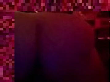 Thick teen slut does a sexy strip tease and sucks on a big dildo