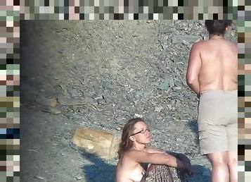 debeli, nudisti, vani, mame-koje-bih-jebao, kemera, par, bbw, plaža, voajer