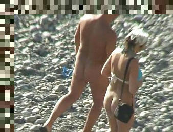 debeli, nudisti, vani, kamera, bbw, plaža, voajer