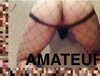 amatör, anal, latinska, rumpa, strumpor, nätstrumpor, fetisch, ensam