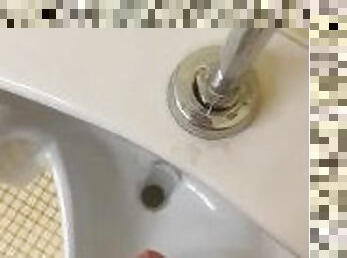 College Cub Cums in Dorm Urinal