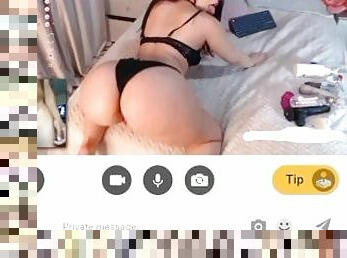 Latina webcam baddie loves to twerk for BBC