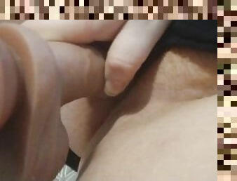 virgin girl masturbating with a dildo