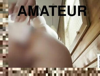 cul, masturbation, écolière, amateur, anal, ados, collège, gode, attrapée, solo