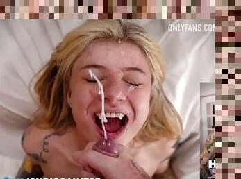 imsadspice from TikTok Cumshot Compilation / Facial