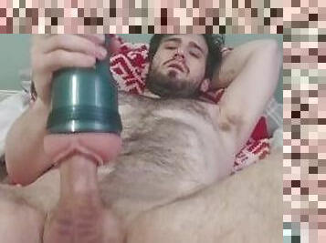 Amateur male solo fleshlight cumming