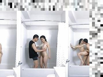 18not20 Chinese Girl Asking The Old Man Washing Her To Join The Shower & Ends Up Having Wet Sex