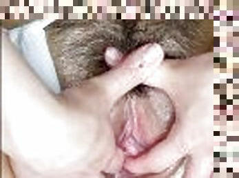 masturbation, fitta-pussy, brudar, latinska, porrstjärna, massage, fingerknull, ensam, close-up, brunett