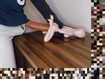 This MINI sex doll only cost 5 dollars, and it took my 27cm dick penetrating it hard!!!