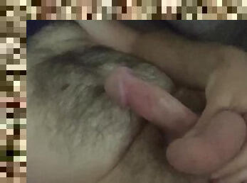 poilue, masturbation, amateur, ejaculation-sur-le-corps, ejaculation, solo, boules