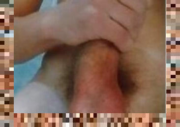 South-African guy masturbating in bathroom