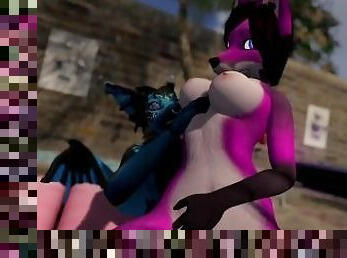 Watch this dragon pump his seed in to this lustful fox...enjoy!! (Second Life)