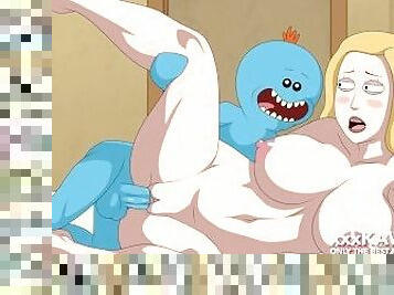 Rick and Morthy - Beth Smith uses Meeseeks to satisfy her sexual desires (cartoon porn).