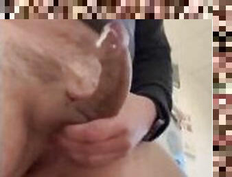 Almost caught in PUBLIC While masturbating, Finished with a HUGE CUMSHOT!